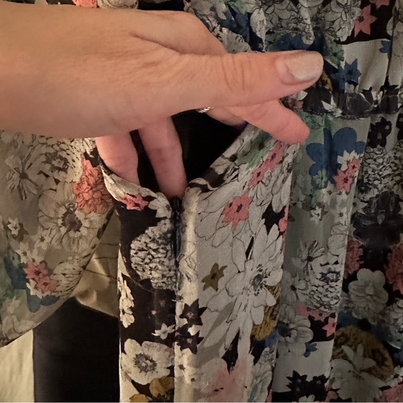 Anthro 12th St by Cynthia Vincent New Leaf Silk Maxi Cutout Dress 2 EUC - Picture 12 of 15